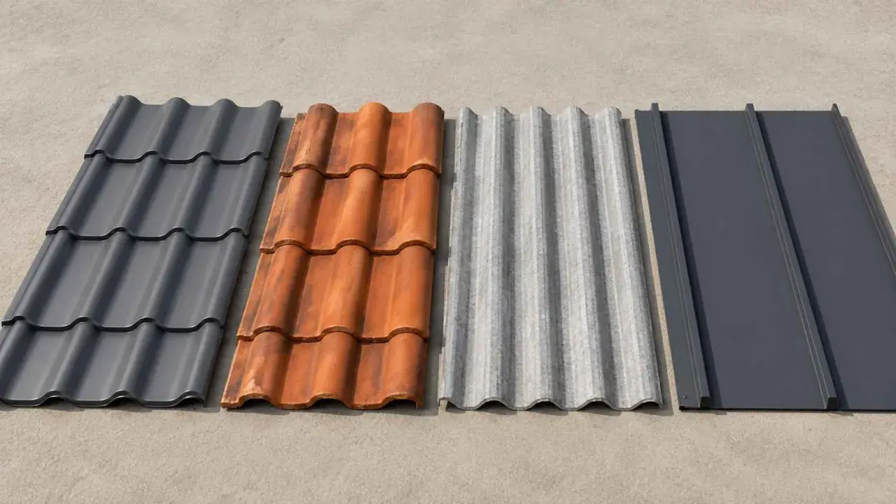 Różne rodzaje pokryć dachowych: blachodachówka, dachówka ceramiczna, eternit i blacha trapezowa. Idealne do montażu na starym dachu.