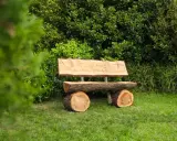 Prosty projekt: jak zrobić ławkę z pnia drzewa. Naturalne drewno, idealne do ogrodu.