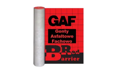 Rolka membrany pod gont bitumiczny GAF Red Barrier. Niezbędna do ochrony dachu.