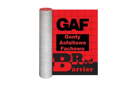 Rolka membrany pod gont bitumiczny GAF Red Barrier. Niezbędna do ochrony dachu.
